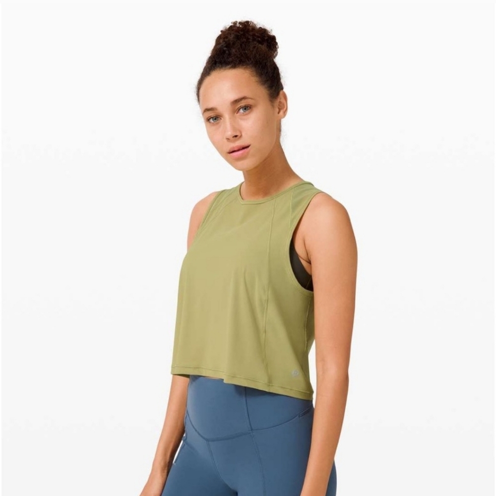 Lululemon Sculpt Tank Cropped Hazel Green 6